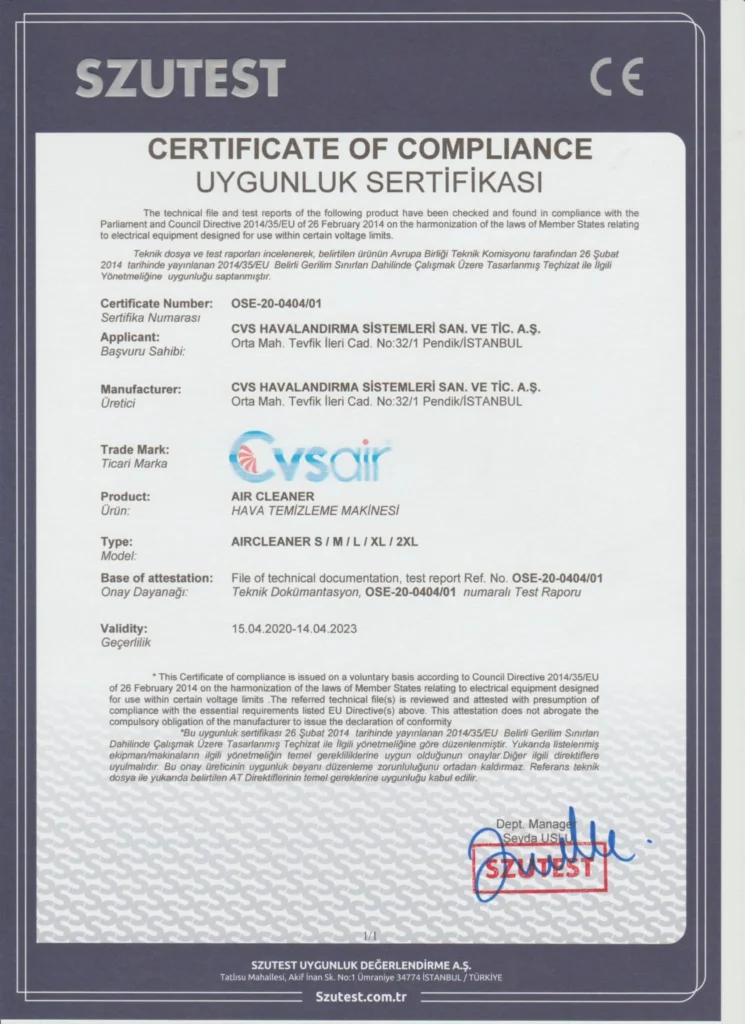 thumbnail of Certificate Of Compliance